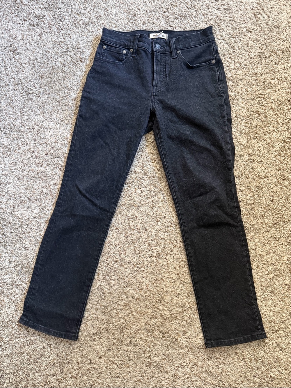 Madwell Black Straight-Leg Jeans Size 25